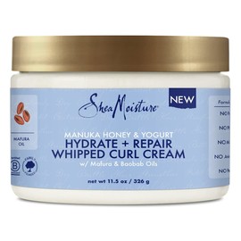 SheaMoisture Hydrate and Repair Moisturizing Curl Cream for Curly Hair Manuka Honey and Yogurt Sulfate Free Curly Hair Cream 11.5 oz
