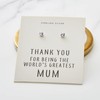 Philip Jones Sterling Silver World's Greatest Mum Crystal Earrings