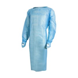 MedPride 100ct. Impervious Protective Poly Gown W/Thumb Hook Level 3 Medical Dental PPE