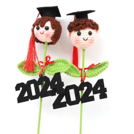 Class of 2024 Graduation Centerpiece - Kindergarten Graduation Boy or Girl Crochet Doll, Graduation Decorations Class of 2024 Table Centerpiece, Graduation Gifts (1pc boy center piece)