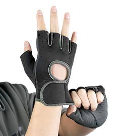 SSKHE 1Pair Gym Glove Gym Weightlifting Gloves for Women Sport Gloves Women Anti Slip Palm Protection Half Finger Exercise Glove Exercise Training Breathable for Mountaineering, Outdoor, Sports