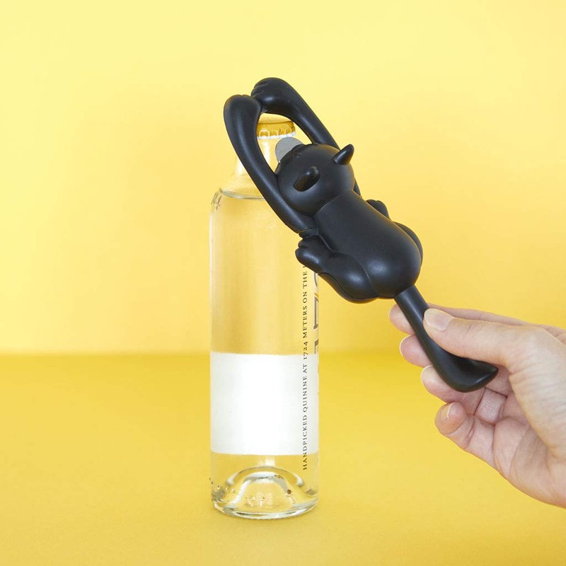 balvi Bottle Opener Curious Cat Colour Black Original and Attractive