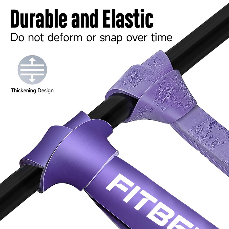 FitBeast Pull Up Band, 40-80 LBS Purple Resistance Band Pull