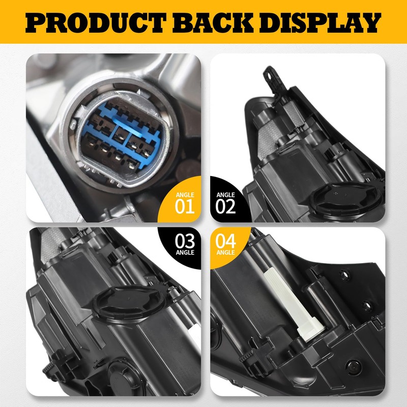 Jecoupoon 92101D3650 Driver Side Halogen Headlight Assembly w/DRL Comptible with