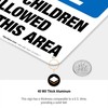 No Children Allowed in This Area, OSHA Sign, 10x7 Inches,