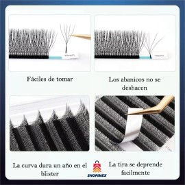 Blister Nagaraku W 3 D Mixto & Medida Pestañas Prearmadas