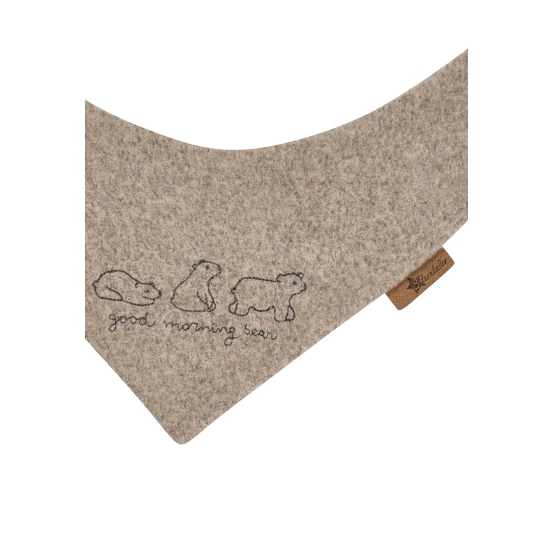 Sterntaler Unisex Baby Scarf Polar Bear Winter Scarf, Braun Mel.,