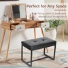 ACONUP Modern Leather Ottoman Bench, PU Leather Vanity Stools Chairs