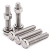 6 Sets M10-1.5 x 90mm Hex Bolts with Hex Nuts