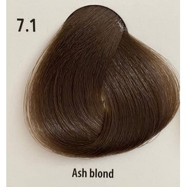 Cree Hair Color w/Keratin and Ceramides - 3.38 Fl oz - 1 Pack Professional Coloring Cream (7.1-Ash Blond)