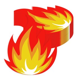 Fire Placemats Paper Placemats Disposable 50 Pack Fire Shaped Placemats 11.9X 13.7 Inch Fire Truck Themed Fire Flame Table Mats for Fireman Firefighter Birthday Party Supplies