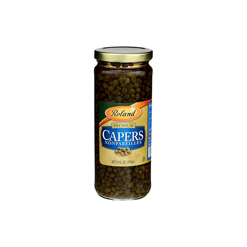 Roland Foods Nonpareille Capers, 16 Ounce Jar, Pack of 1