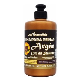 Crema Aceite Argan Peinado Rizos Crecimiento Cuidado Labs ncredible 250ml por 1 unidad