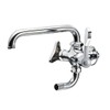 SANEI E2310-13 Double Mouth Kitchen Faucet Lever Handle, 90° Opening/Closing,