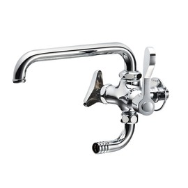 SANEI E2310-13 Double Mouth Kitchen Faucet Lever Handle, 90° Opening/Closing, For Both Inland and Cold Areas