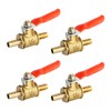 Aopin Ball Valve Brass 6mm / 1/4" Hose Barb x
