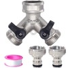 Water Connection Distributor, Y-shaped Distributor, 3/4 Inch Two-Way Splitter with