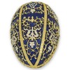 BestPysanky 1895 Twelve Monograms Royal Imperial Metal Easter Egg