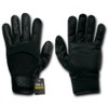Rapdom Tactical AirMesh-Digital Leather Gloves, Black, Large