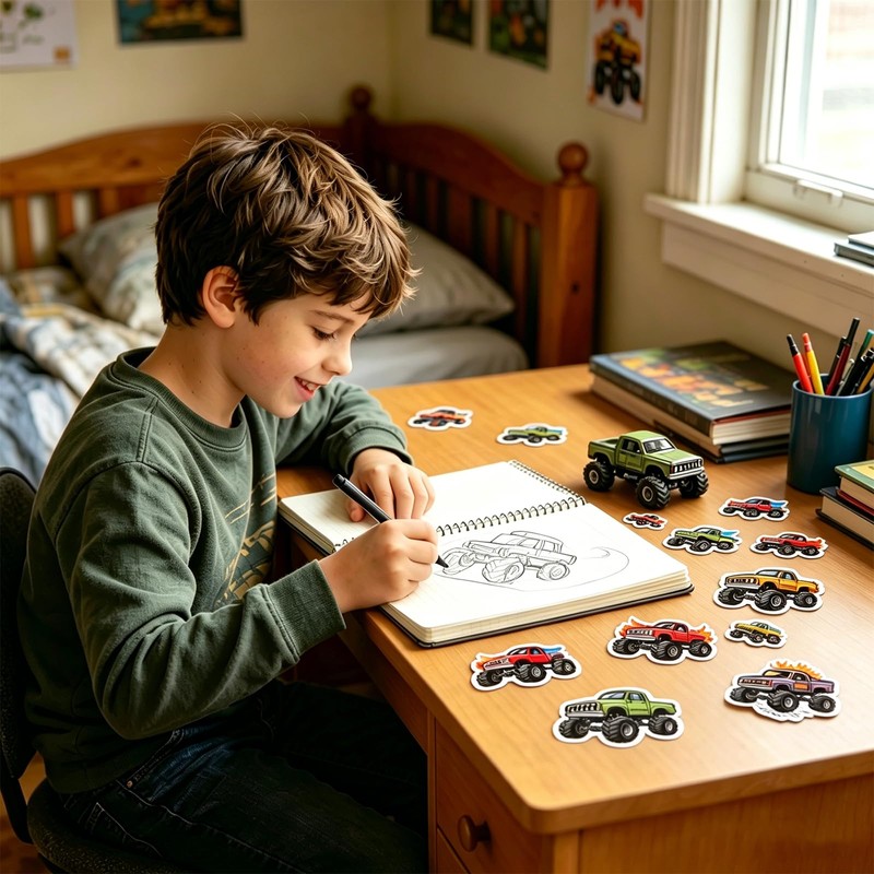 Car Sticker Reward Stickers, 1000PCS, 2 Roll, 2 Colour