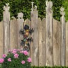 Dexlyn Metal Gecko Garden Decoration, Metal Wall Decoration, Lizard Sculpture,
