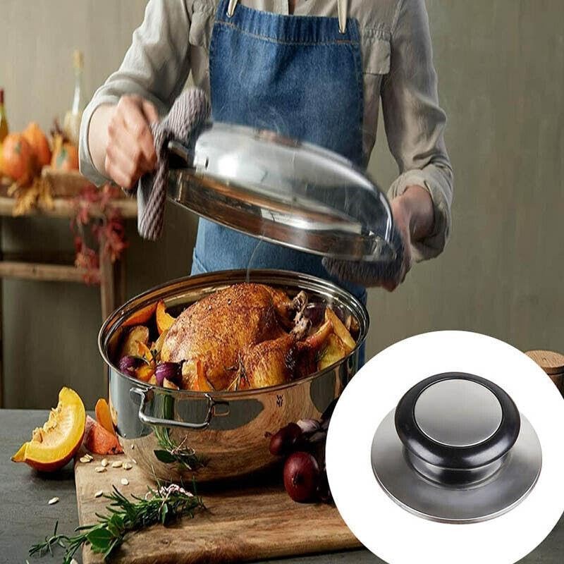 AIMALL 2PCS Kitchen Pot Lid Replacement Knob Handle Set, 2.17