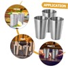 Ciieeo 5pcs Stainless Steel Water Mugs Metal Drinking Cups for