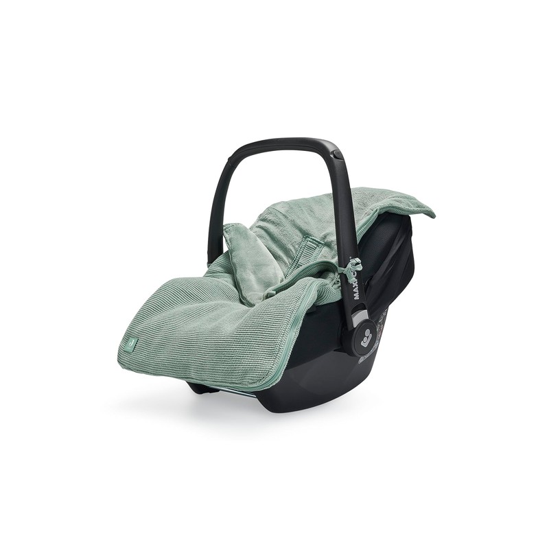 Jollein Footmuff Basic Knit Forest Green - For Baby Car