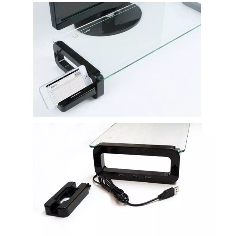 U-board UBOARD SMART - Tempered Glass imac Monitor Stand Shelf