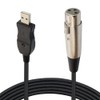 Microphone Link Adapter Cord XLR Female to USB MIC Link
