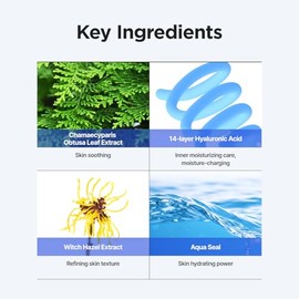 ISNTREE Ultra -Low Molecular Hyaluronic Acid Toner 300ml - Tónico de ácido hialurónico de rápida absorción - Hidrata y suaviza profundamente la piel.