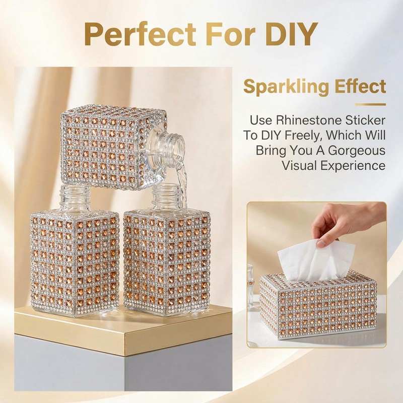 Rhinestone Strips Rhinestone Ribbon Self Adhesive Trim 2 Yards
