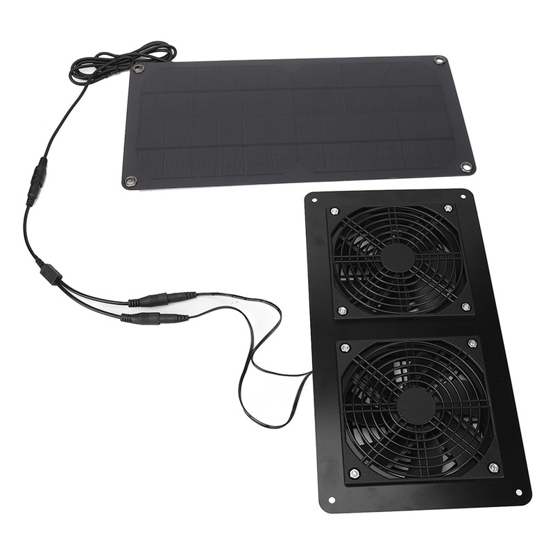 10W Solar Panel Powered Fan Efficient Fast Cooling Solar Powered