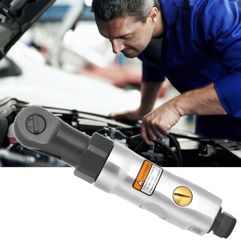 Pneumatic Ratchet Wrench, Air Ratchet Wrench with 1/4" Threaded Connector,