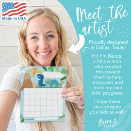 Hadley Designs Sticker Chart For Kids Behavior - 25-pack Sticker Reward Chart For Kids, Sticker Charts For Kids Incentives, Star Chart For Kids Behavior, Incentive Chart For Home and Classroom Use