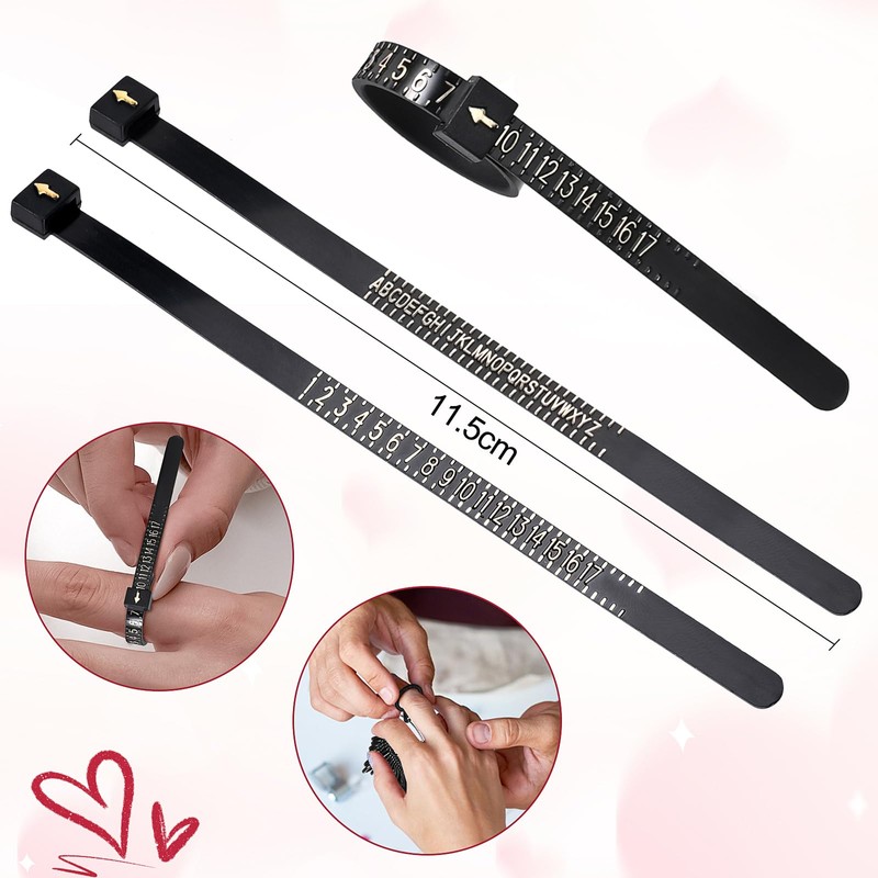4 Piece Ring Sizer Set, Ring Sizer Ring, Ring Measurer,