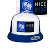 N-R Combo Classic 6006 Snapback Trucker Baseball Hat Blue