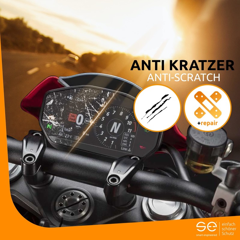 s.e. 2 x 3D Tacho Screen Protectors for Kawasaki Cockpit