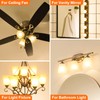 Sailstar A15 Ceiling Fan Light Bulbs, E12 Base, 6Watt (60-Watt