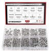 DYWISHKEY 566 Pieces M3x 4/6 /8/10 /12/16 /20mm Button Head