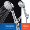 AquaSpa High Pressure 6-setting Luxury Handheld Shower Head – Extra