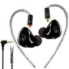 Famedy In Ear Monitors,Wired Earbuds Earphone Dual Drivers Headphone with