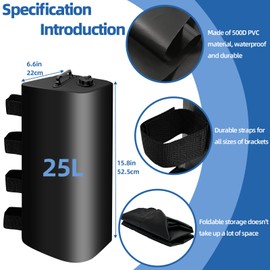 BUKLIYN Canopy Weights - 220 LBS Sand Bags, Tent Weights Set of 4 for Garden Arch, Pop Up Canopy, Canopies, Tent, Gazebo, Black - 4 * 25L（Quadrate）