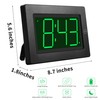 KWANWA Alarm Clock, Wall Clock, Digital Clock, 3" LED Digit