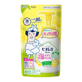 Biore U Bubble Body Wash 480 ml - Fresh Citrus Scent - Refill