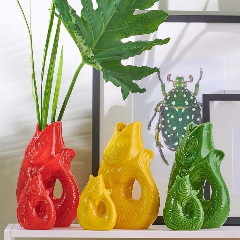 Gift Company Monsieur Carafon S 1087403008 Decorative Vase in Fish