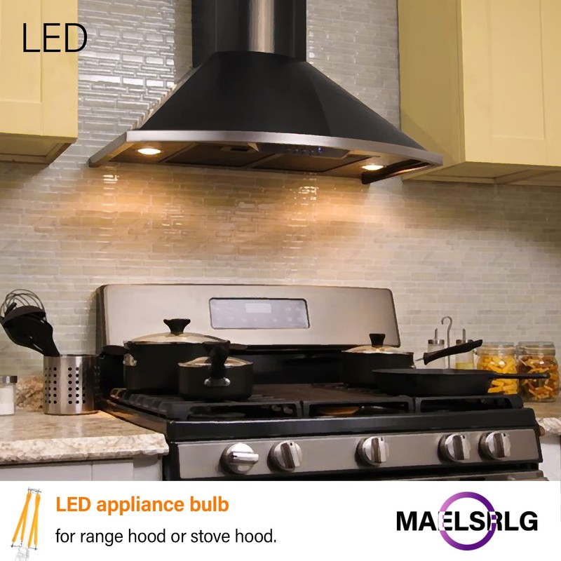 LED Appliance Bulb, 40W Equivalent, Range Hood Light Bulbs, Soft