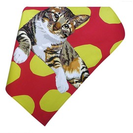 Leslie Gerry Tabby Cat Tea Towel