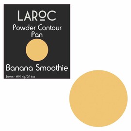 LaRoc Shadow Bed Magnetic Makeup Single Pressed Powder Contour Individual Pan Refill Face Cosmetic MUA Professional Pigmented Colour Contour - Banana Smoothie - 36mm