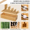 Burbell Bamboo Charging Station for Multiple Devices, Cell Phone Docking